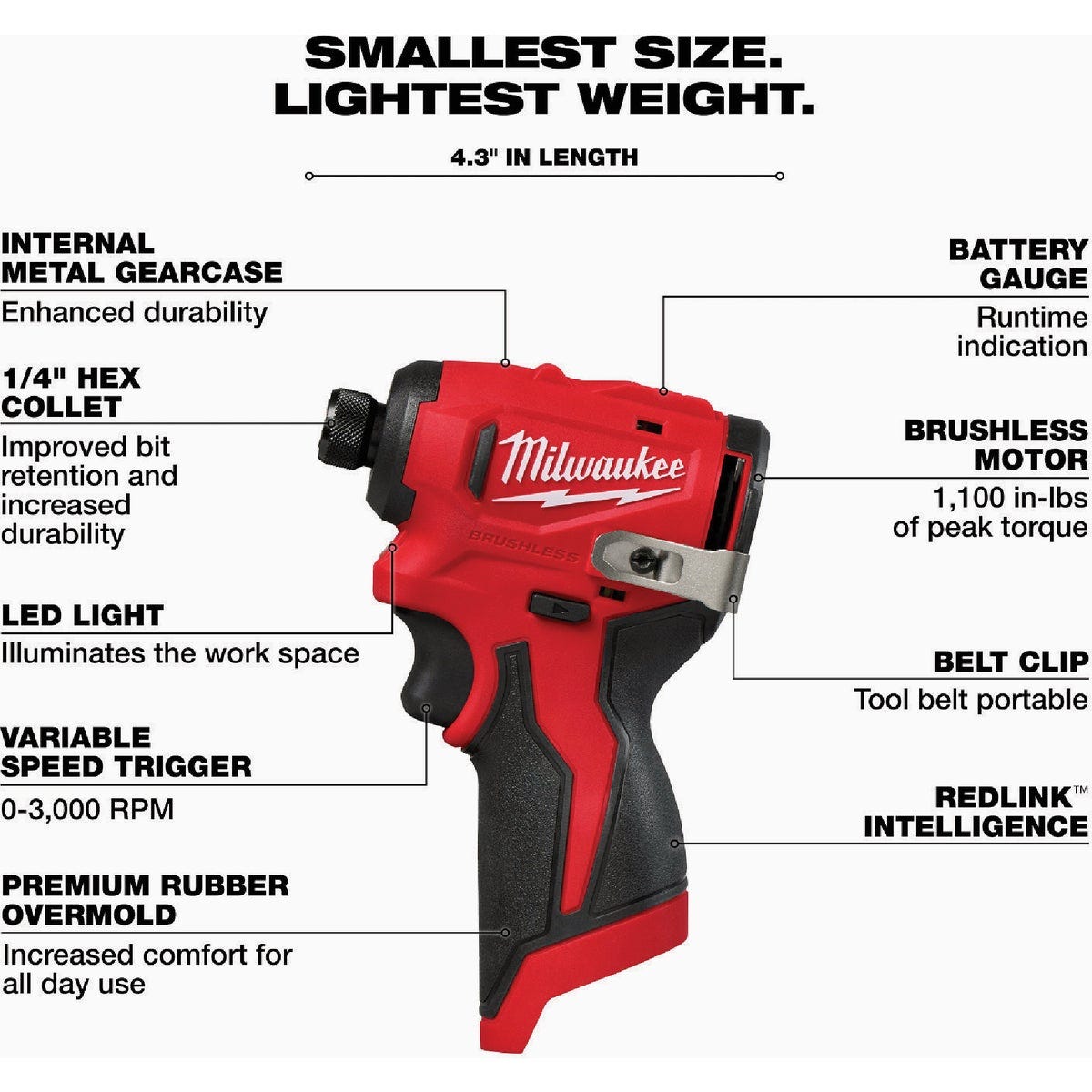 Milwaukee M12 2-Tool Brushless Subcompact Drill/Driver & Impact Driver Combo Kit with (2) Batteries & Charger - photo 5 Milwaukee M12 2-Tool Brushless Subcompact Drill/Driver & Impact Driver Combo Kit with (2) Batteries & Charger - photo 5