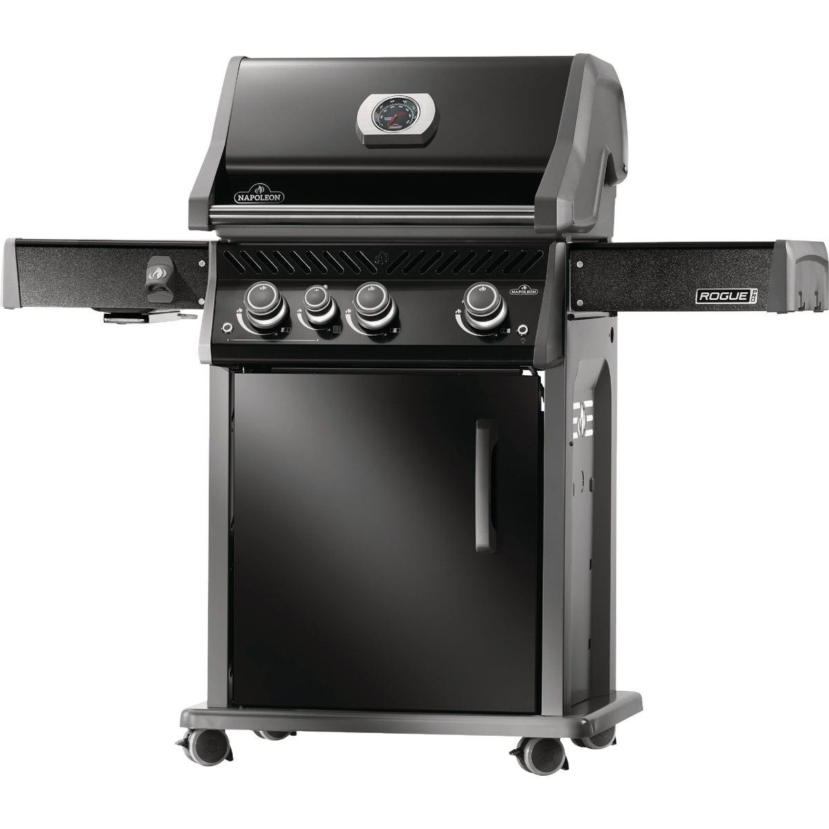 Napoleon Rogue Pro 425 3-Burner Natural Gas Grill with Infrared Side Burner, Black - photo 4
