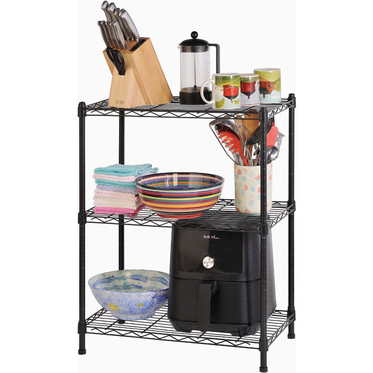 Muscle Rack 24 In. x 14 In. x 30 In. 3-Tier Black Wire Shelving Unit - photo 7 Muscle Rack 24 In. x 14 In. x 30 In. 3-Tier Black Wire Shelving Unit - photo 7