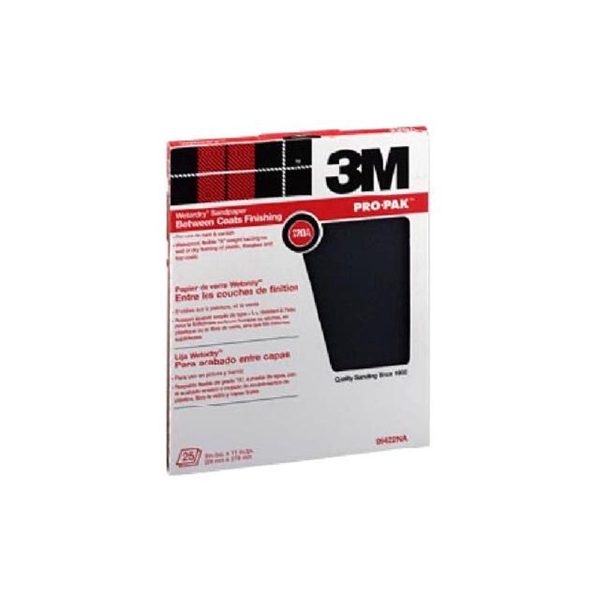 3M 9 In. x 11 In. 600-Grit Silicon Carbide Sandpaper (25-Pack)