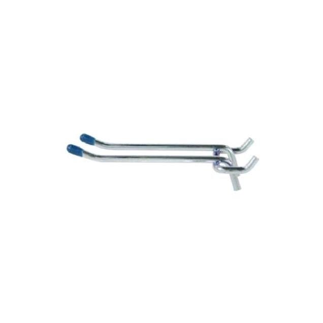 Crawford 4 In. Double-Prong Heavy-Duty Pegboard Hook (2-Pack) Crawford 4 In. Double-Prong Heavy-Duty Pegboard Hook (2-Pack)