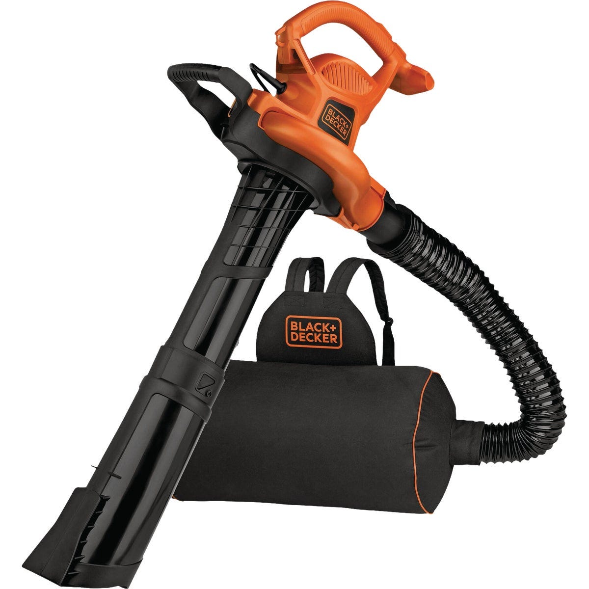 Black & Decker 12A 250 MPH 400 CFM 3-in-1 Corded Electric Backpack Leaf Blower, Vacuum, & Mulcher