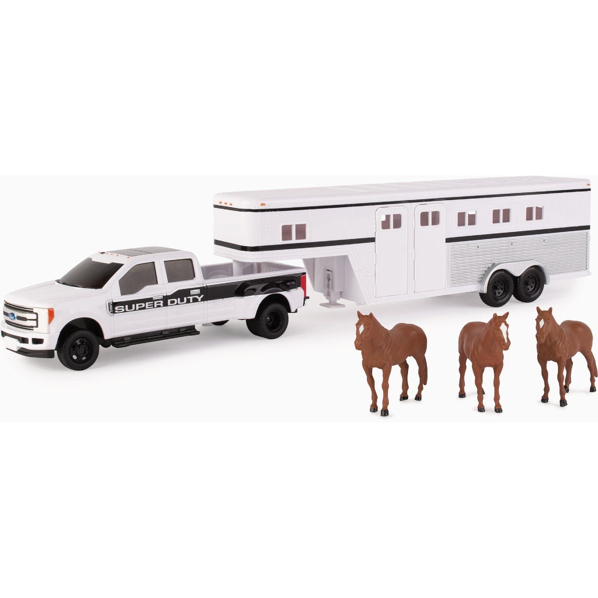 FORD F-350 1:32 Truck with Horse Trailer & Horses