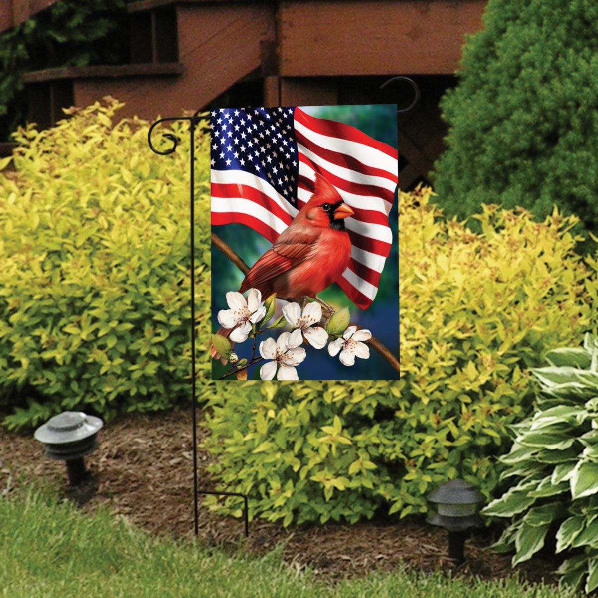 Briarwood Lane 18 In. x 12.5 In. American Floral Cardinal Garden Flag - photo 2 Briarwood Lane 18 In. x 12.5 In. American Floral Cardinal Garden Flag - photo 2