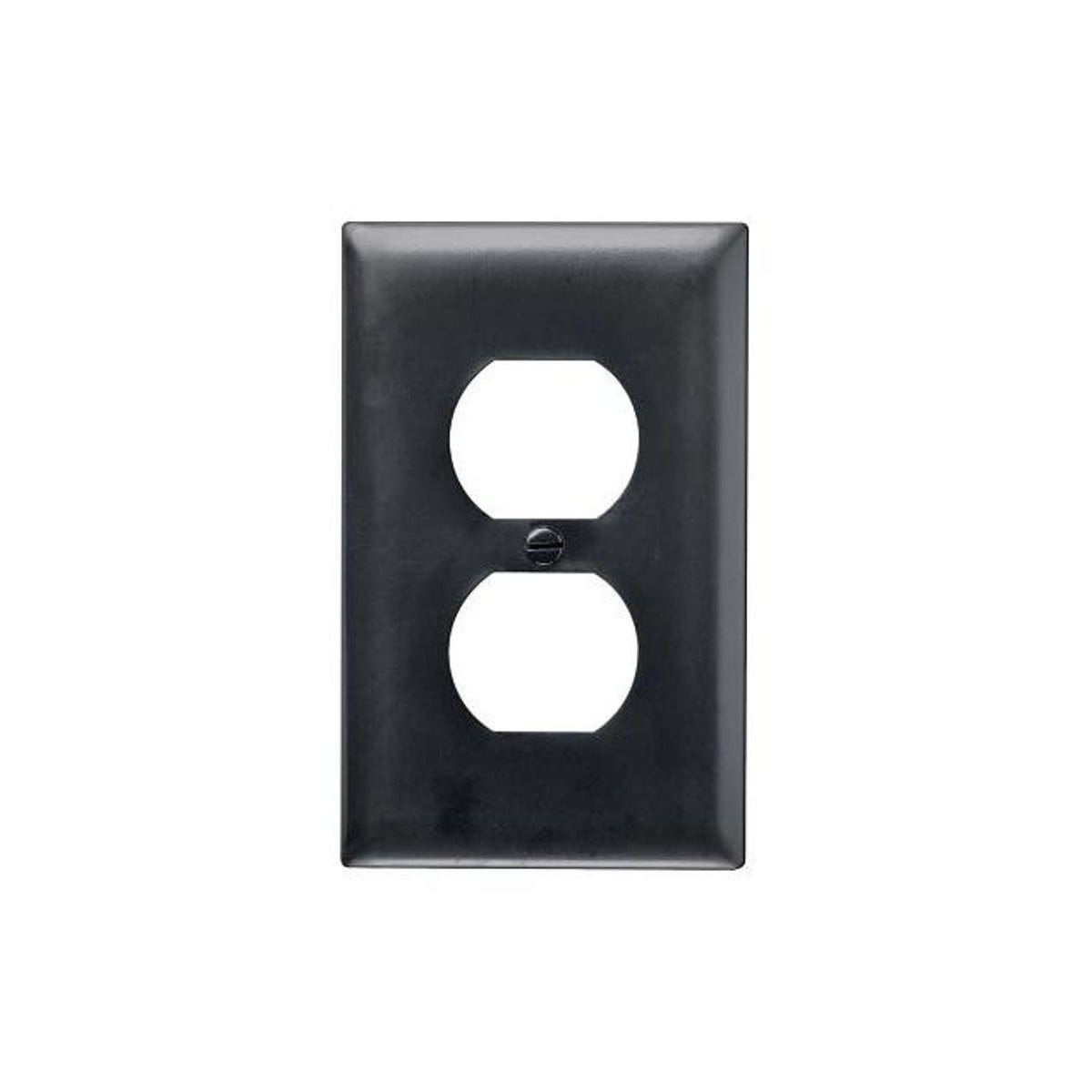 Legrand Pass & Seymour Black 1-Gang 1-Duplex Outlet Nylon Wall Plate