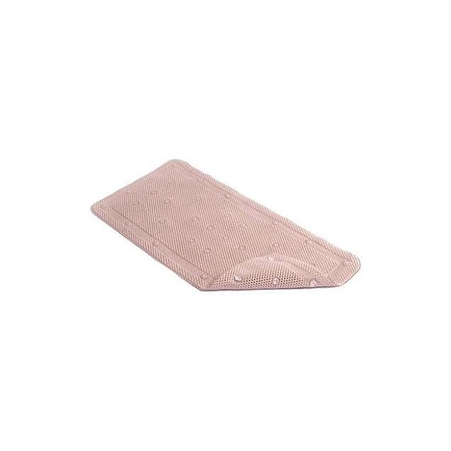 Kittrich 17 In. x 36 In. Taupe Rubber Bath Mat