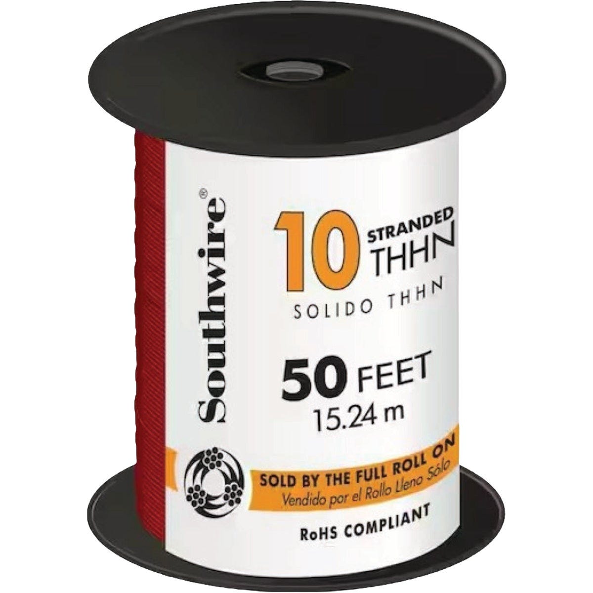Red Wire Strand Southwire 50 Ft. 10 AWG Stranded Red THHN Electrical Wire | True Value ...