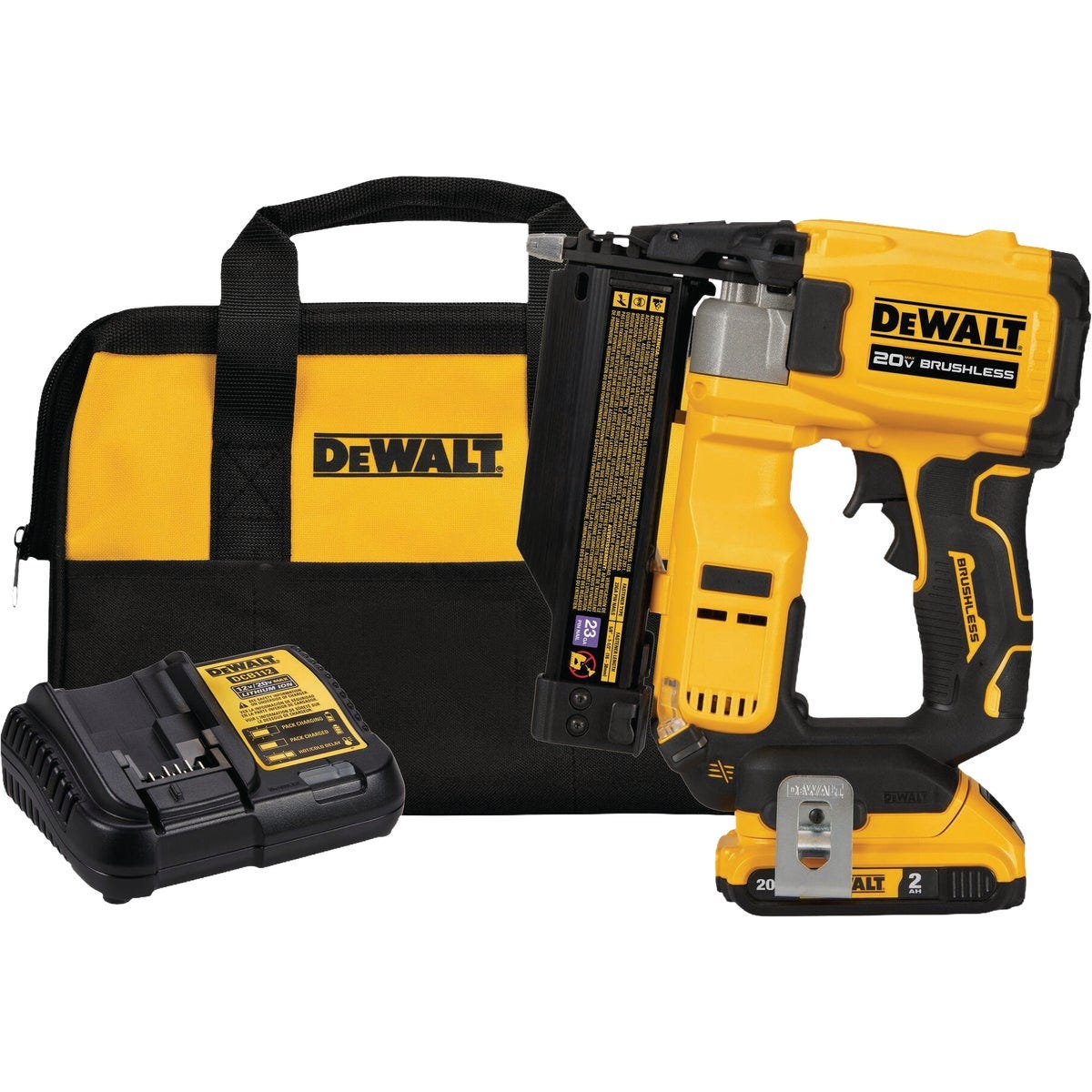 DEWALT ATOMIC Compact Series 20V MAX 23 ga Brushless Cordless Pin Nailer Kit with Battery & Charger - photo 2 DEWALT ATOMIC Compact Series 20V MAX 23 ga Brushless Cordless Pin Nailer Kit with Battery & Charger - photo 2