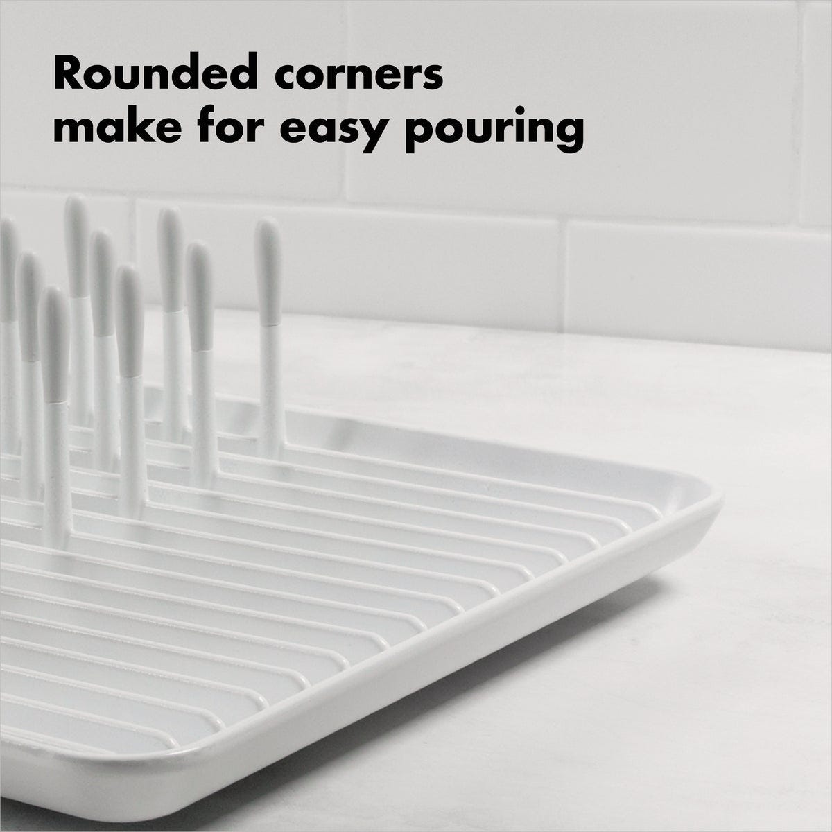 OXO Good Grips 10-1/2 In. W x 13-3/4 In. L White Dish Rack - photo 3 OXO Good Grips 10-1/2 In. W x 13-3/4 In. L White Dish Rack - photo 3