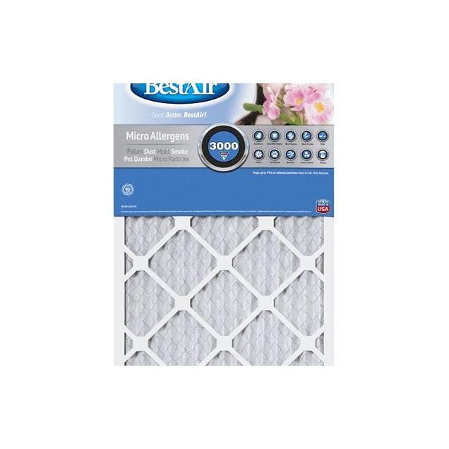 BestAir 16 In. x 25 In. x 1 In. MERV 13 Furnace Filter BestAir 16 In. x 25 In. x 1 In. MERV 13 Furnace Filter