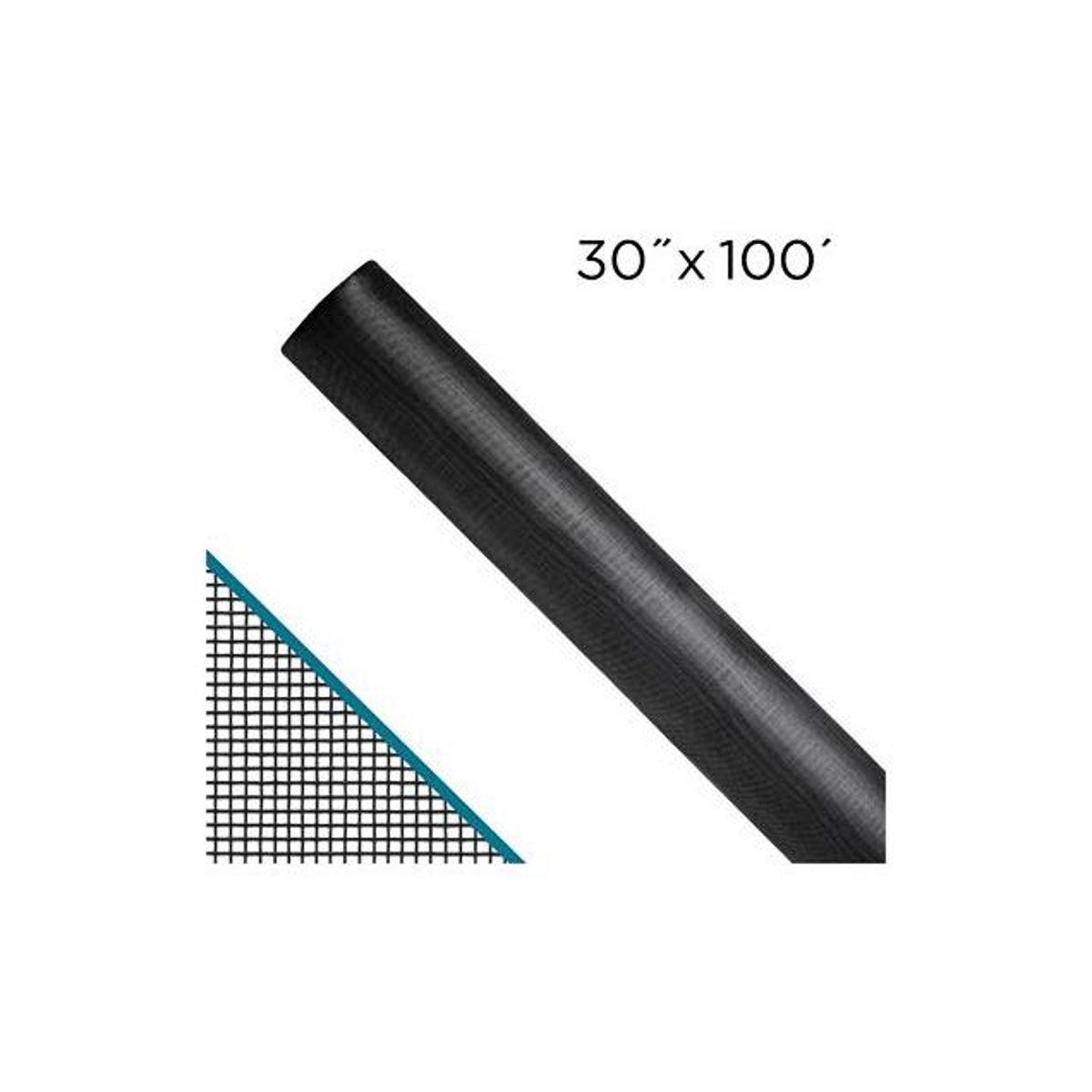 Saint-Gobain ADFORS 30 In. x 100 Ft. Charcoal Fiberglass Invisible Window Screen