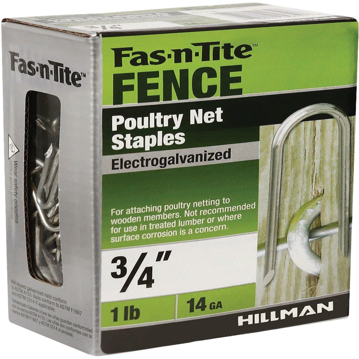 Hillman Fas-n-Tite 3/4 In. Poultry Net Staple (1 Lb.) Hillman Fas-n-Tite 3/4 In. Poultry Net Staple (1 Lb.)
