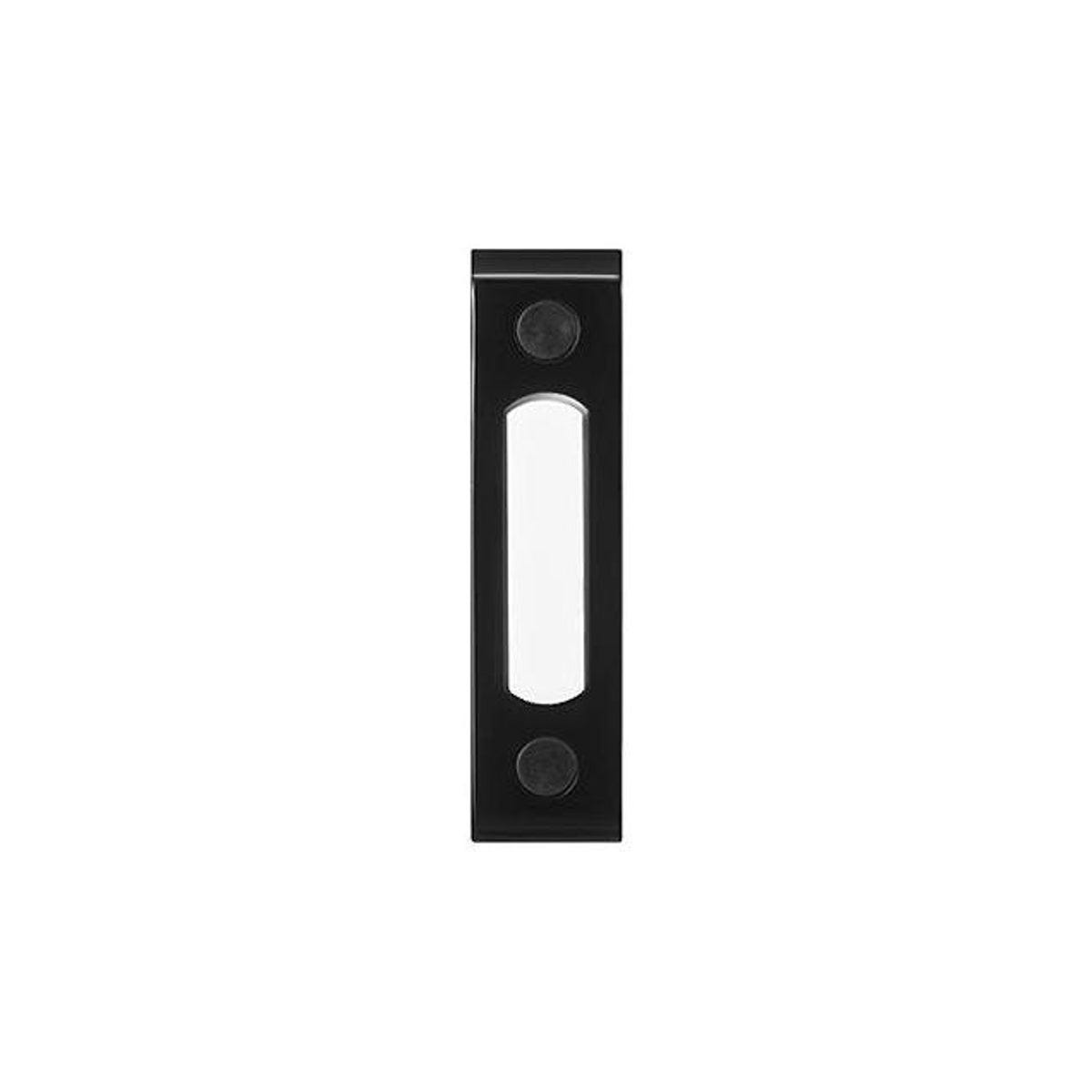 Globe Electric Wired LED Lighted Black Doorbell Button
