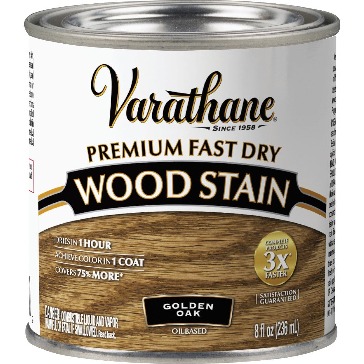 Varathane Fast Dry Golden Oak Urethane Modified Alkyd Interior Wood Stain, 1/2 Pt.