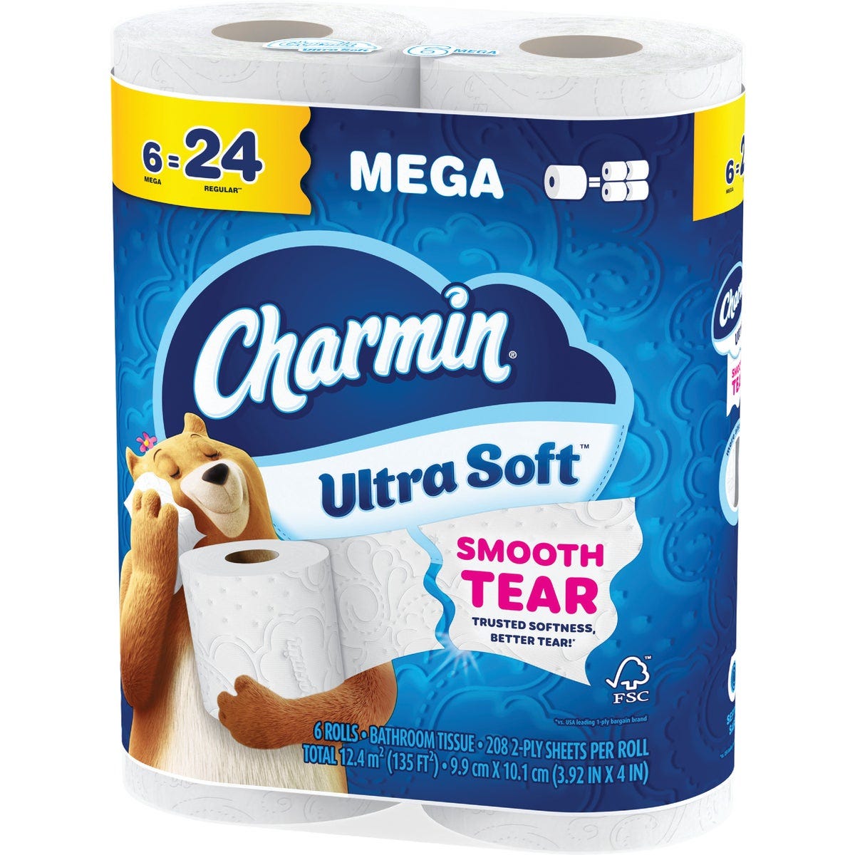Charmin Ultra Soft Toilet Paper (6 Mega Rolls) - photo 3