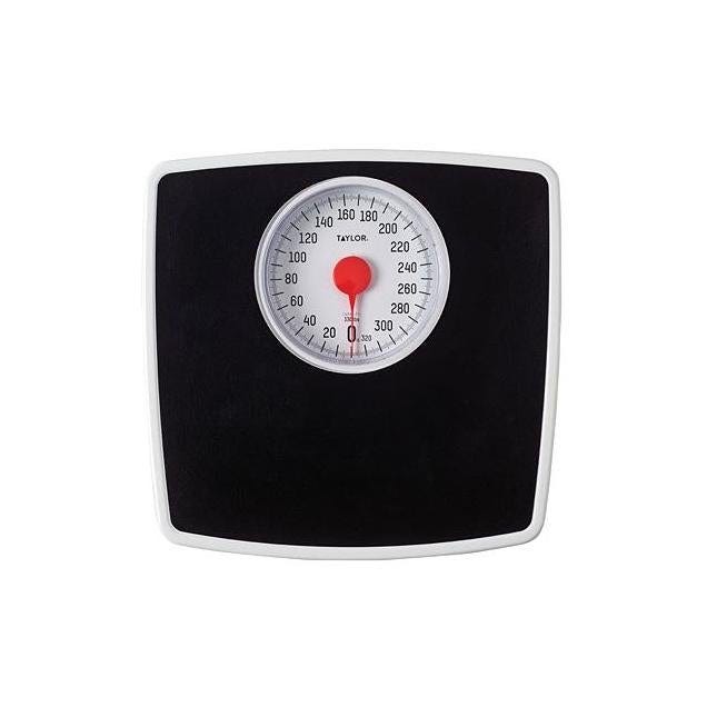 Taylor Silver/Black Mechanical Bath Scale With 5 In. Dial Taylor Silver/Black Mechanical Bath Scale With 5 In. Dial