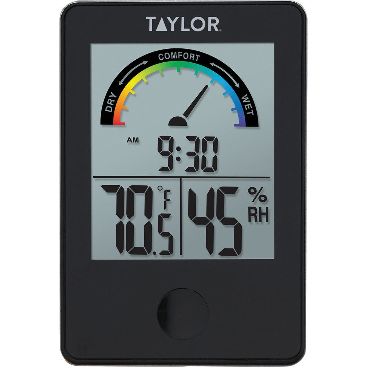 Taylor Fahrenheit & Celsius Digital 14 to 122 F, -10 to 50 C Hygrometer & Thermometer Taylor Fahrenheit & Celsius Digital 14 to 122 F, -10 to 50 C Hygrometer & Thermometer