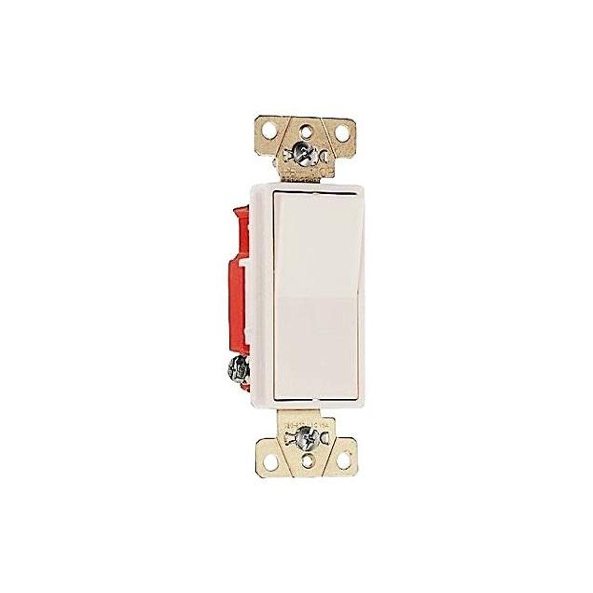 Legrand Pass & Seymour 20A Light Almond Single Pole Decorator Switch