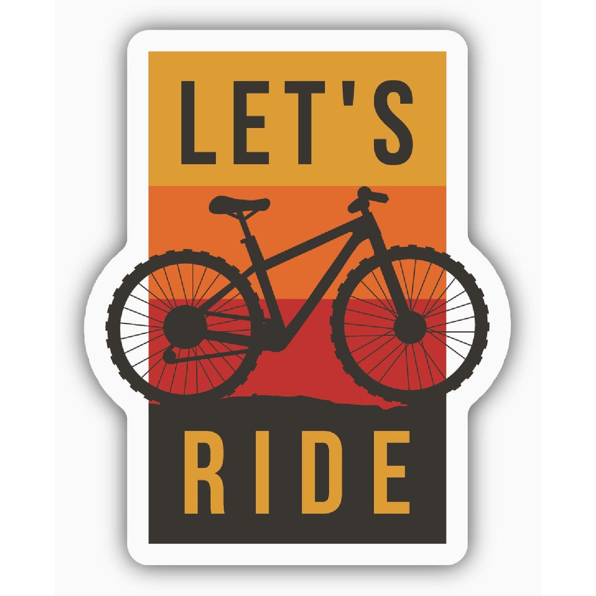 Stickers Northwest Let's Ride Large Sticker- Stickers Northwest Let's Ride Large Sticker-