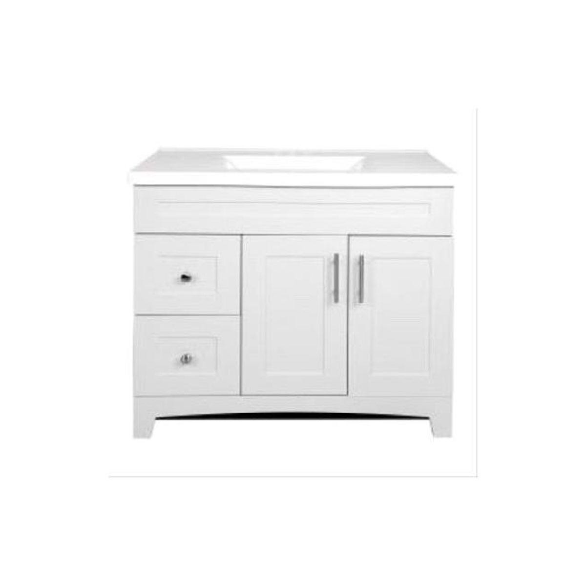 Royal Cabinets Fashion Grey Finish Shaker Door & Drawer Vanity Combo Royal Cabinets Fashion Grey Finish Shaker Door & Drawer Vanity Combo