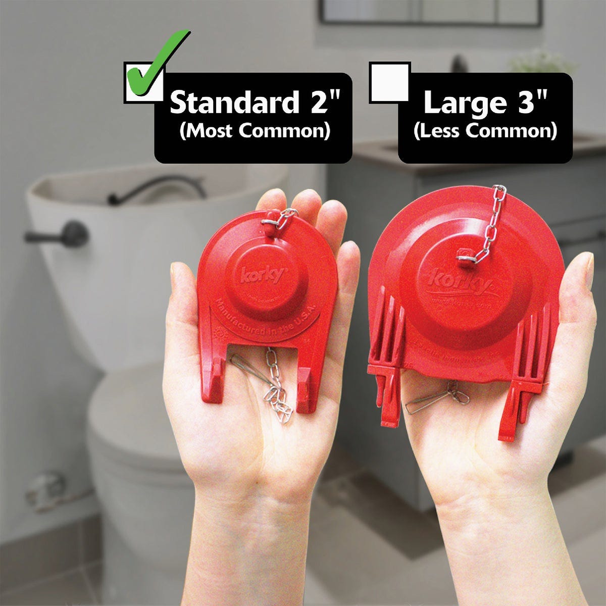 Korky Ultra 2 In. x 2 In. Rubber High Performance Universal Flapper - photo 3