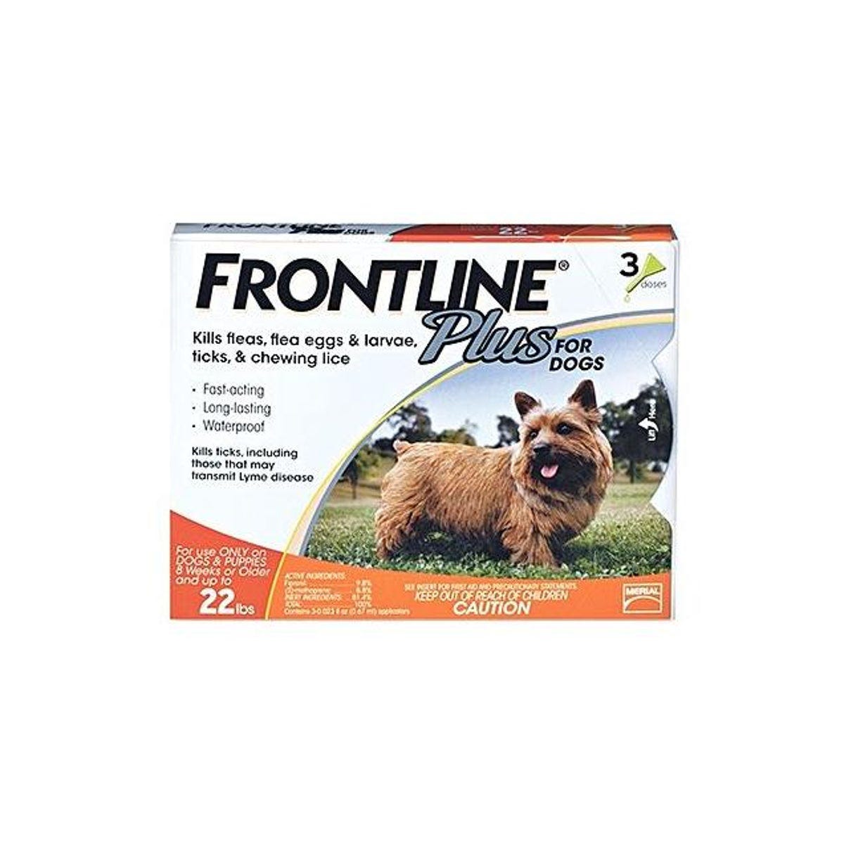 Frontline Plus Flea & Tick Killer For Small Dogs & Puppies (3-Pack)
