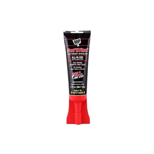 Dap Fast 'N Final 3 Oz. Spackling with Knife Applicator Cap Dap Fast 'N Final 3 Oz. Spackling with Knife Applicator Cap