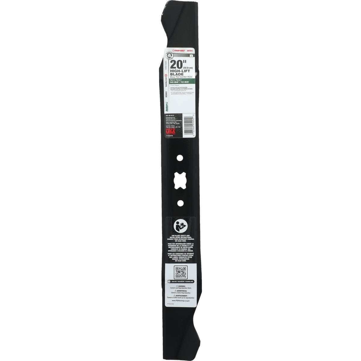 Troy-Bilt 2-in-1 20 In. Replacement Mower Blade