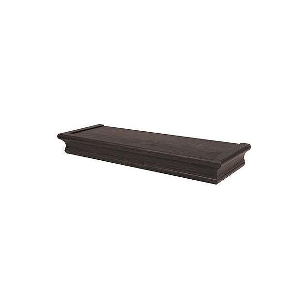 High & Mighty 18 In. Espresso Beveled Design Floating Shelf