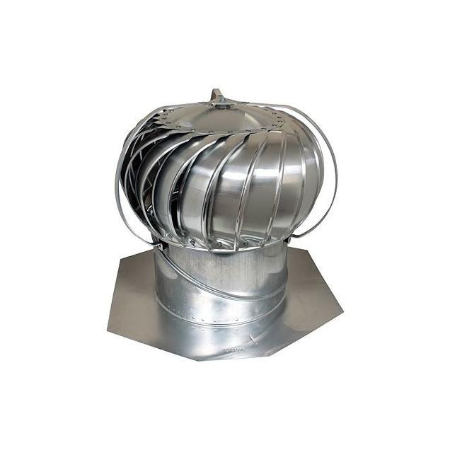Air Vent Airhawk 12 In. Aluminum Externally Braced Wind Turbine, Mill Finish Air Vent Airhawk 12 In. Aluminum Externally Braced Wind Turbine, Mill Finish