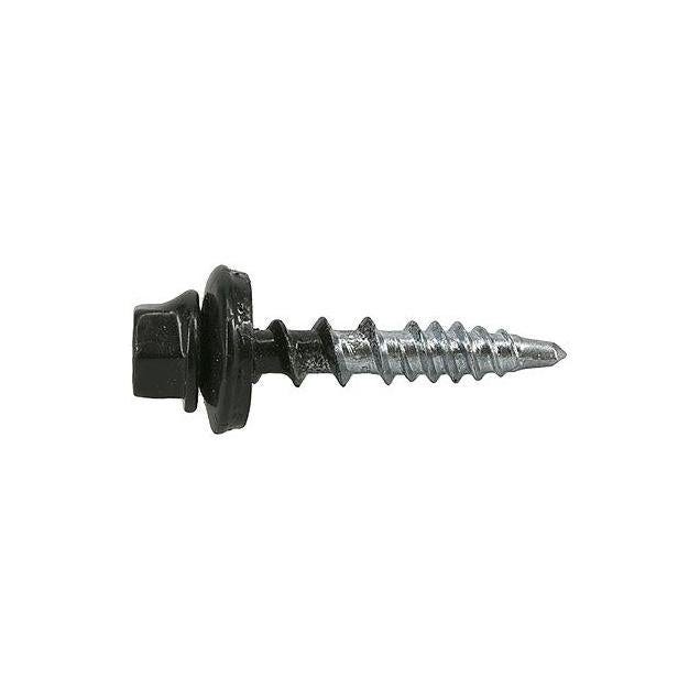 Hillman Power Pro #10 x 1 In. Black Metal to Wood Self-Drilling Roofing Screws - photo 2 Hillman Power Pro #10 x 1 In. Black Metal to Wood Self-Drilling Roofing Screws - photo 2