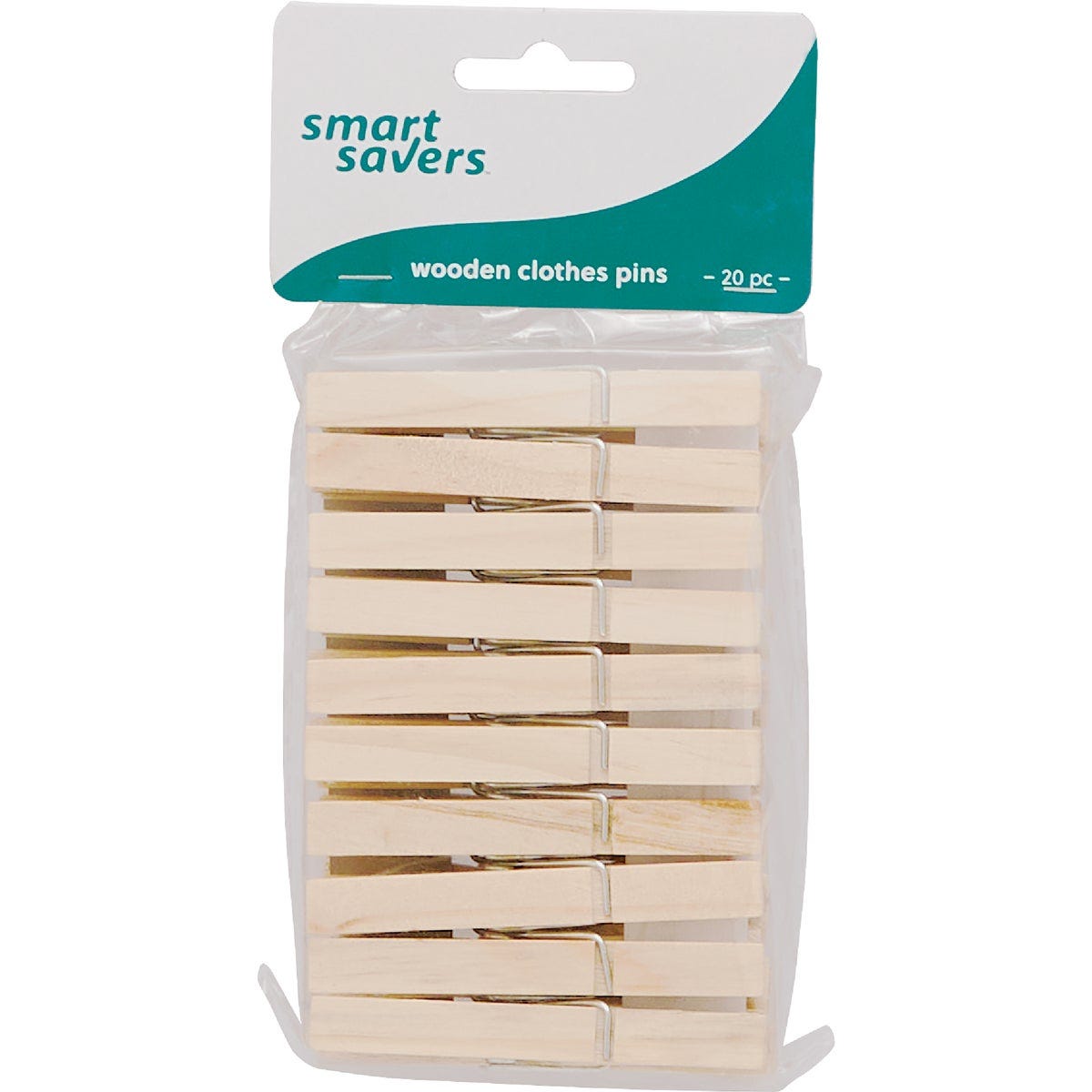 Smart Savers Spring Wood Clothespins (20-Pack) Smart Savers Spring Wood Clothespins (20-Pack)