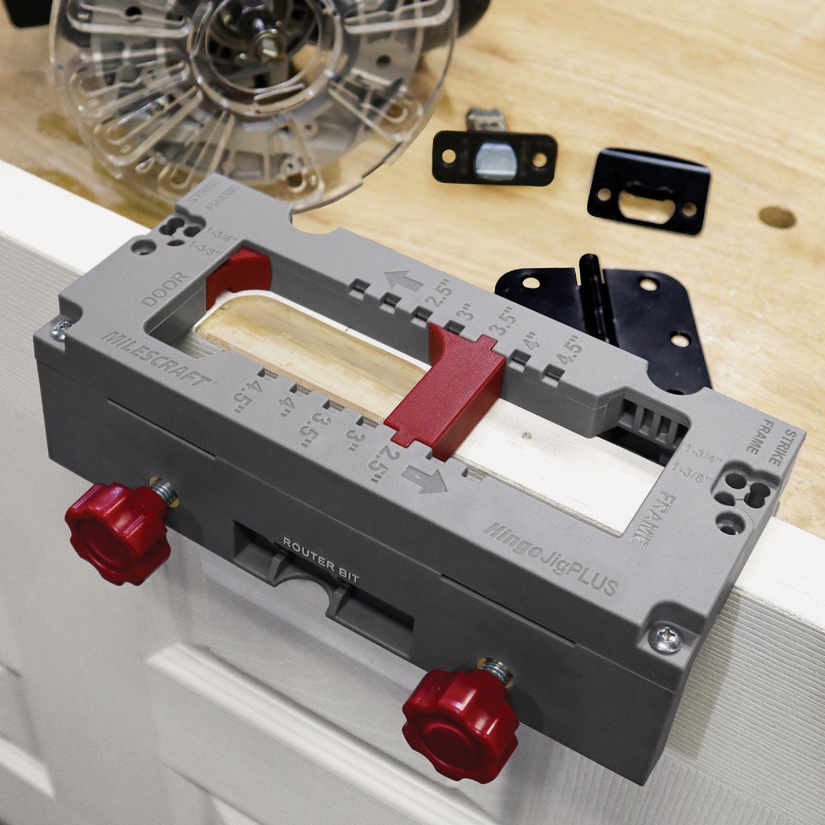 Milescraft HingeJigPLUS Self-Clamping Door & Frame Hinge, Latch, & Strike Plate Jig - photo 12 Milescraft HingeJigPLUS Self-Clamping Door & Frame Hinge, Latch, & Strike Plate Jig - photo 12