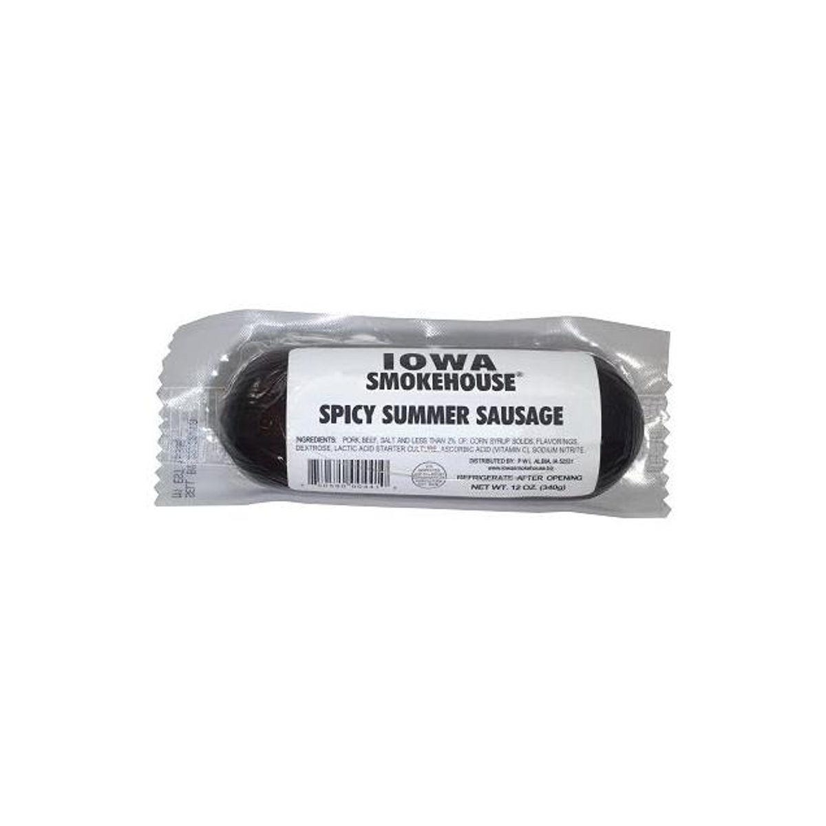 Iowa Smokehouse 12 Oz. Spicy Summer Sausage