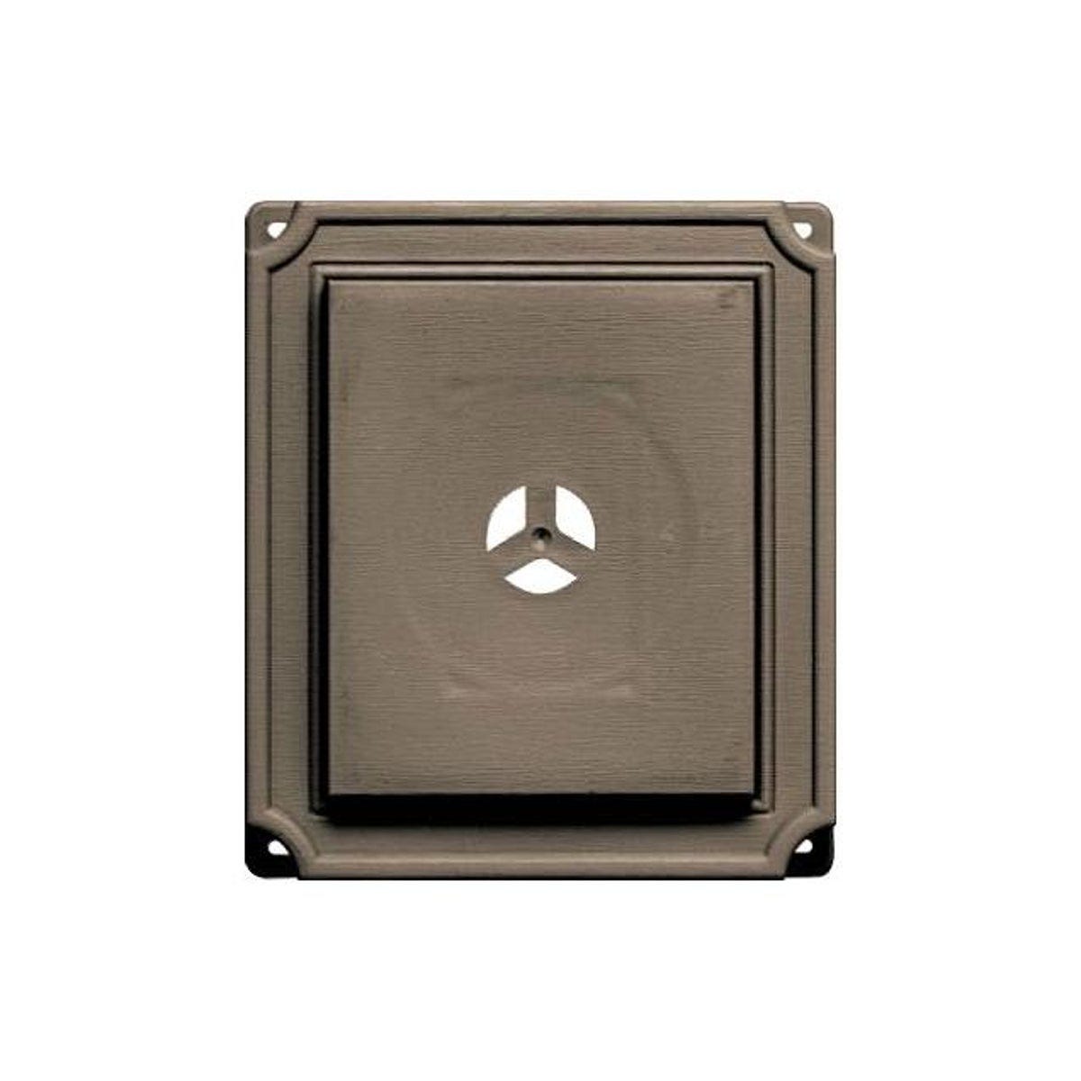 Builders Edge 7 In. x 8 In. Clay Scalloped Mounting Block Builders Edge 7 In. x 8 In. Clay Scalloped Mounting Block