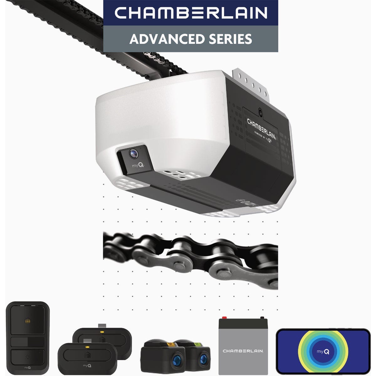 Chamberlain C4310 3/4 HP Chain Drive Garage Door Opener