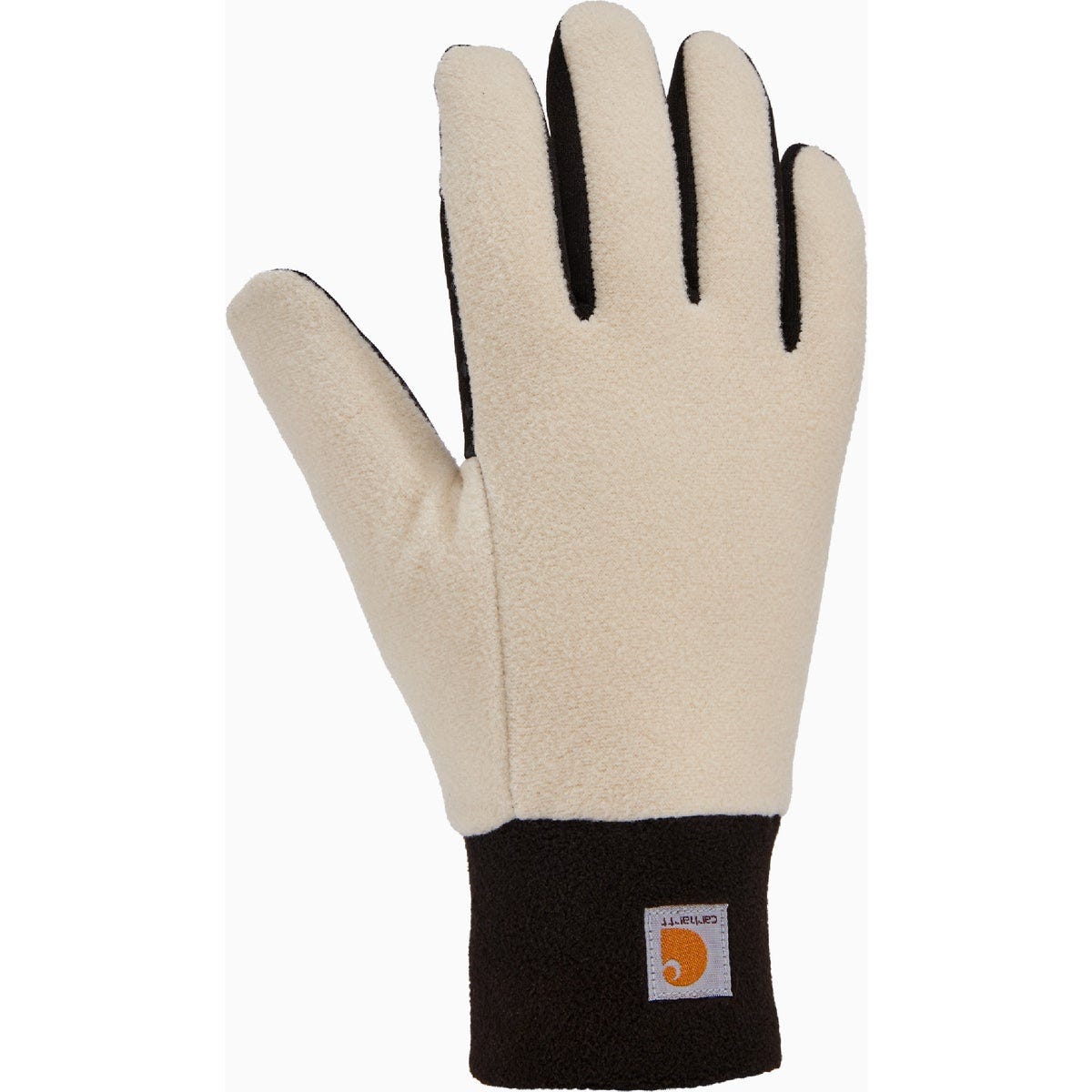 Carhartt Women's Small Oat Milk Black Storm Defender Fleece Glove