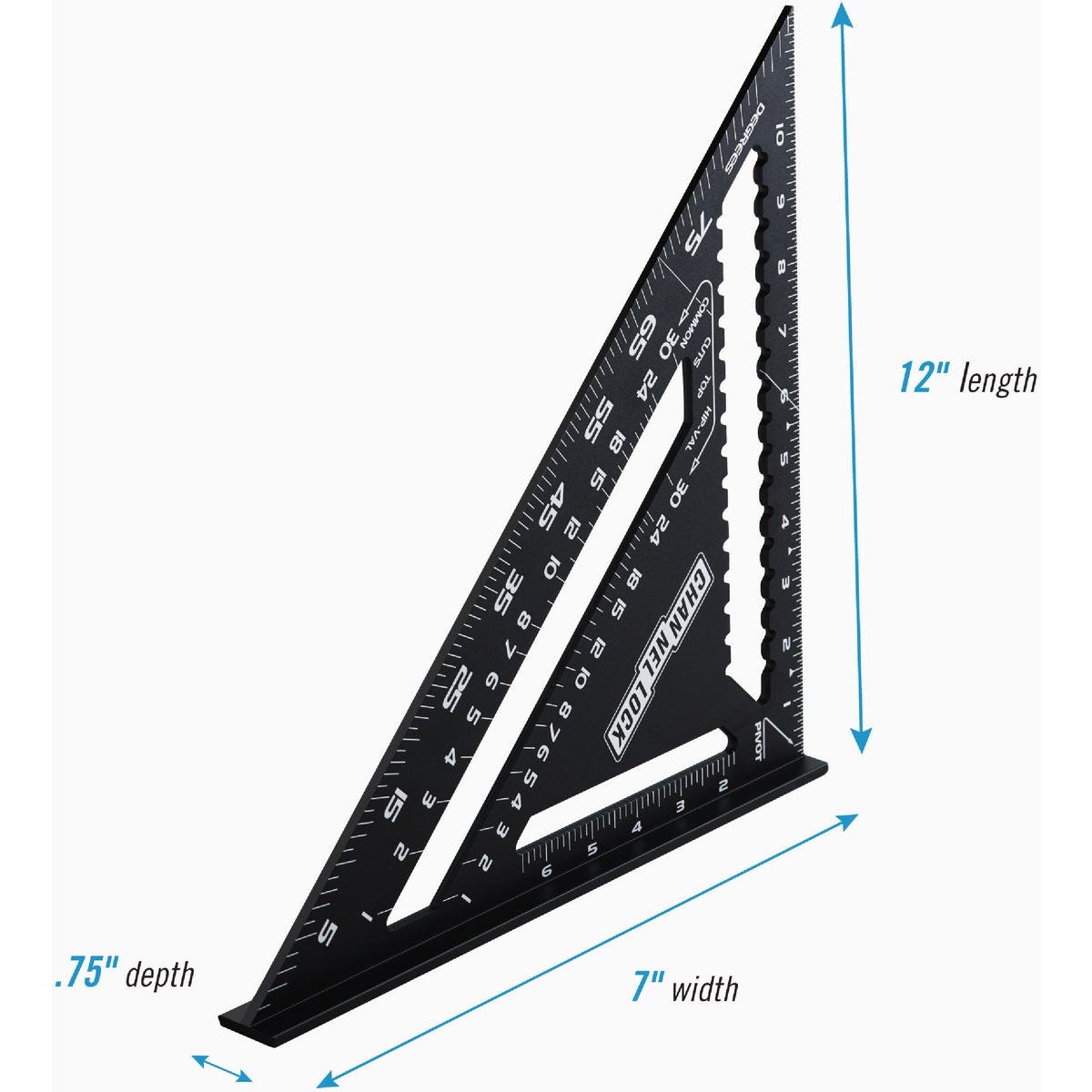 Channellock 12 In. Aluminum Rafter Square - photo 3