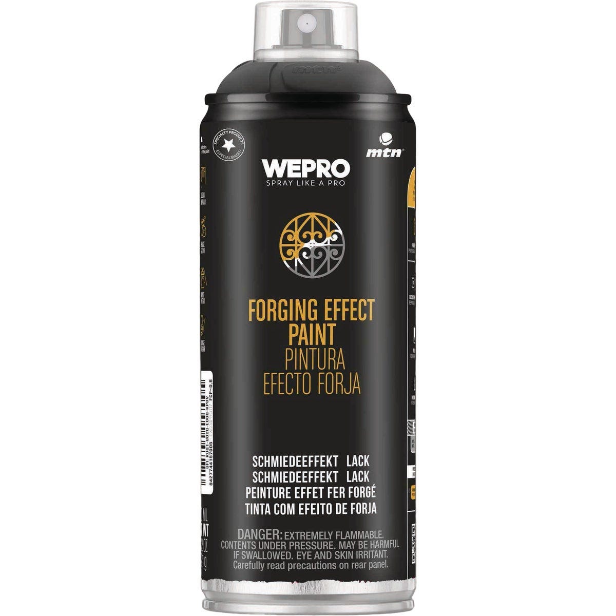 MTN PRO 400ml Forging Effect Spray Paint, Black