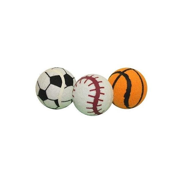MultiPet 2.5 In. Sport Ball Dog Toy (3-Pack) MultiPet 2.5 In. Sport Ball Dog Toy (3-Pack)