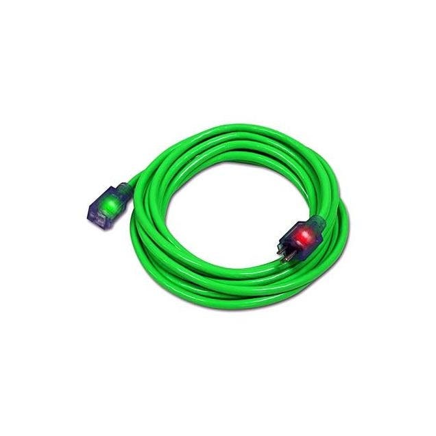Pro Glo 15 Ft. 14/3 Green Extension Cord
