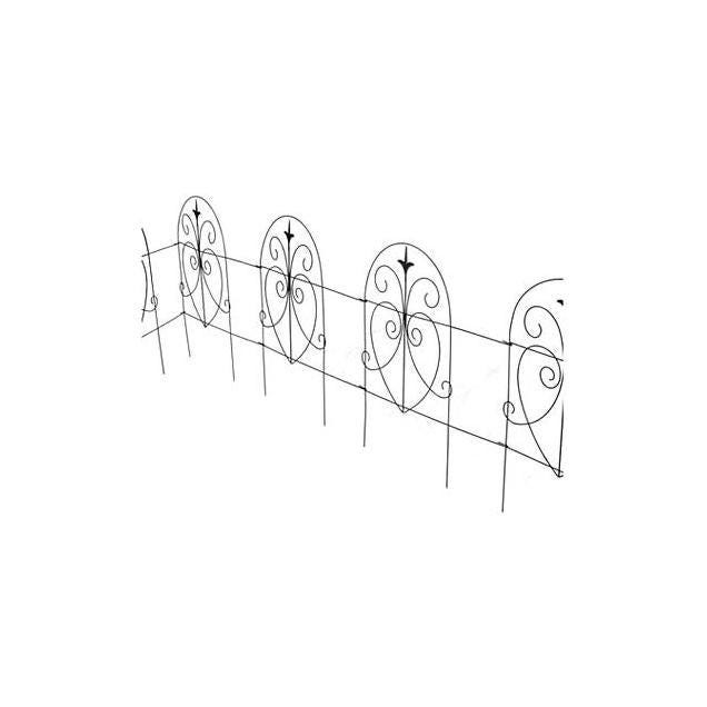 Panacea Products 18 In. x 8 Ft. Black Romantic-Style Garden Fence - photo 3 Panacea Products 18 In. x 8 Ft. Black Romantic-Style Garden Fence - photo 3
