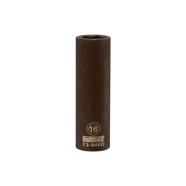 DEWALT 1/2 In. Drive 16mm 6-Point Deep Metric Impact Socket DEWALT 1/2 In. Drive 16mm 6-Point Deep Metric Impact Socket