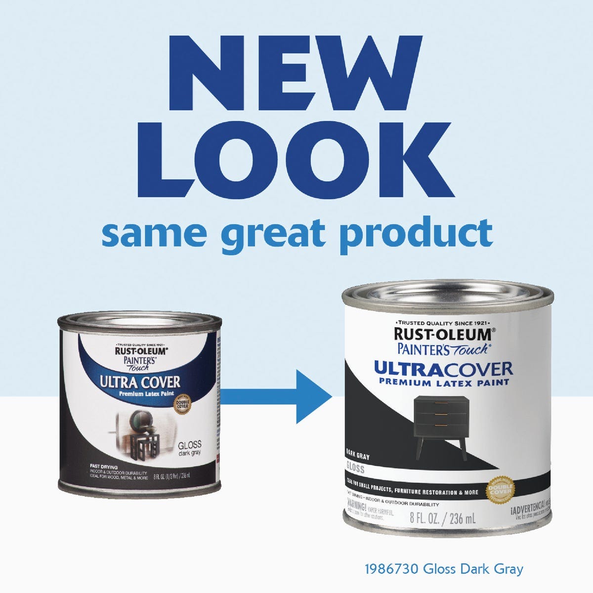 Rust-Oleum Painter's Touch 2X Ultra Cover Premium Latex Paint, Dark Gray, 1/2 Pt. - photo 3 Rust-Oleum Painter's Touch 2X Ultra Cover Premium Latex Paint, Dark Gray, 1/2 Pt. - photo 3