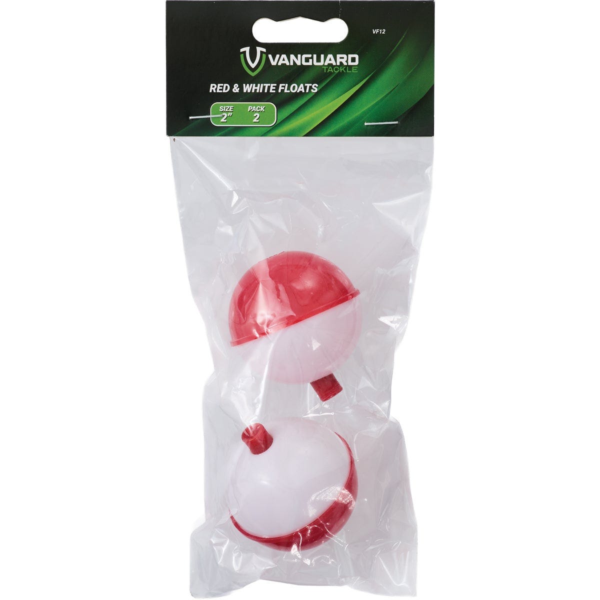 Vanguard 2 In. Red & White Push-Button Fishing Bobber Float (2-Pack) - photo 2