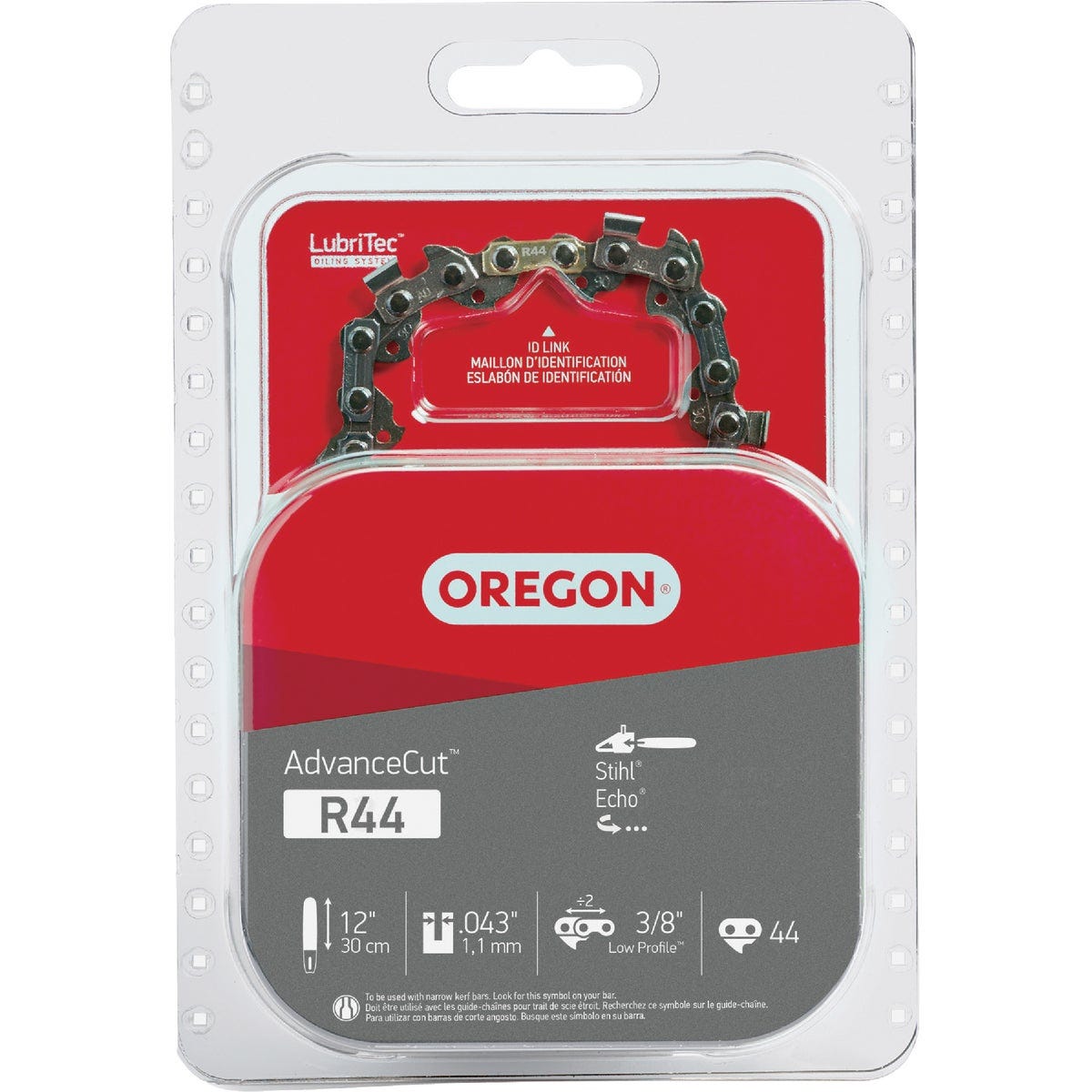 Oregon AdvanceCut 12 In. 44-Link 0.043 In. ga Chainsaw Chain Oregon AdvanceCut 12 In. 44-Link 0.043 In. ga Chainsaw Chain
