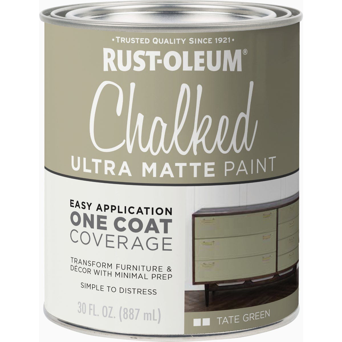Rust-Oleum Chalked Tate Green Ultra Matte 30 Oz. Chalk Paint - photo 6 Rust-Oleum Chalked Tate Green Ultra Matte 30 Oz. Chalk Paint - photo 6