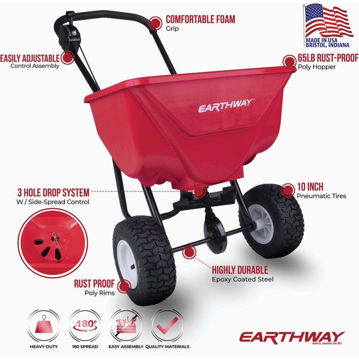 Earthway 65 Lb. Commercial Broadcast Spreader - photo 5 Earthway 65 Lb. Commercial Broadcast Spreader - photo 5