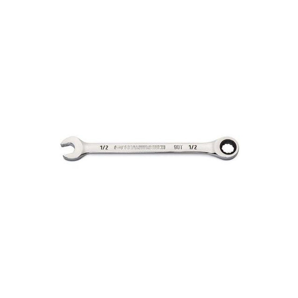 GearWrench 1/2 In. 12-Point 90-Tooth Ratcheting Combination Wrench