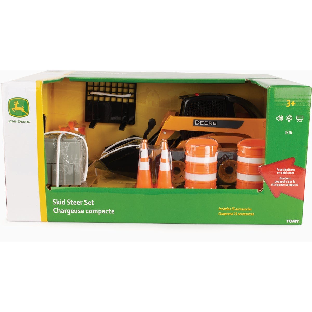 JOHN DEERE Big Farm 1:16 Skid Steer Set - photo 2